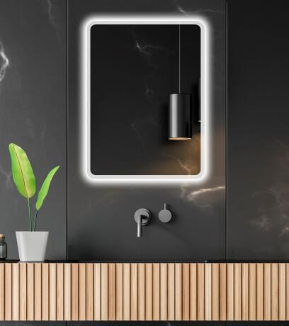 25145_MOONLIGHT ROUNDED LED ZRCADLO AMIRRO 80 X 60 CM MIRROR DETAIL